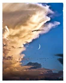 Cloud and Moon